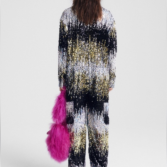 Nasty Gal ombré sequin jumpsuit - Picture 2 of 9